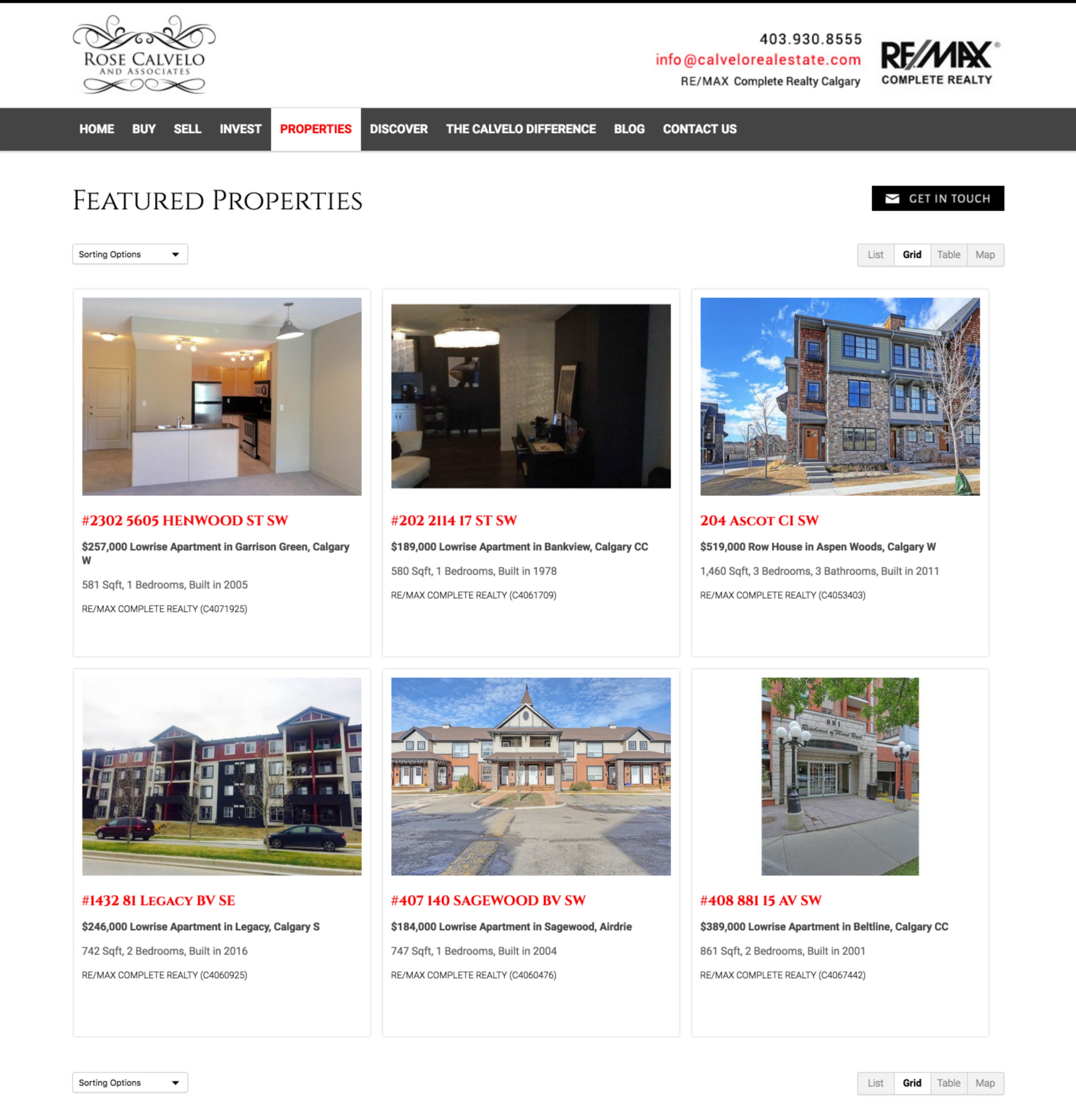 Real Estate Website Pages - Featured Properties